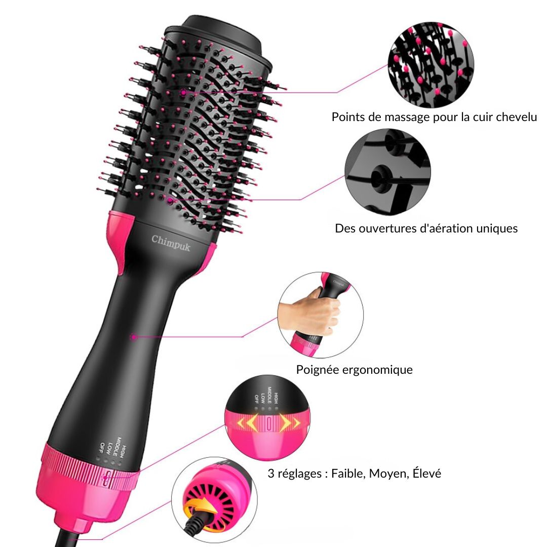 AirGlam™ - Sèche cheveux Brosse